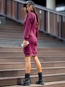 Dam sportig klänning smör Vinröd Bolf 524