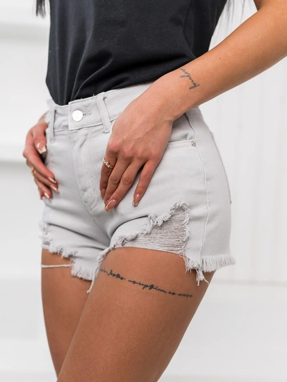 Dam Jeansshorts Grå Bolf A63A