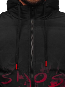 Herr Quiltad Vinterjacka Röd Bolf 27M8102