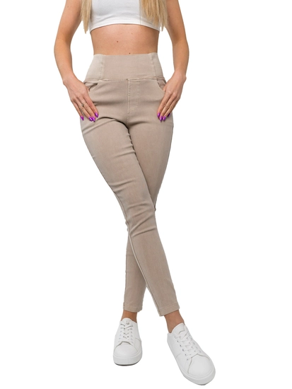 Dam Jeans-leggings Beige Bolf S111