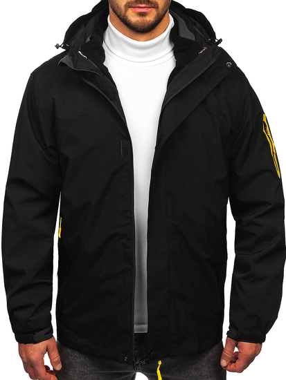 Herr 2-i-1 lättviktsjacka Svart Bolf 5M3263