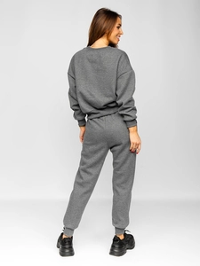 Dam 2-delad Träningsoverall Oversize Grafitgrå Bolf 8C71