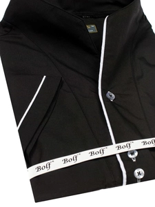 Herr Kortärmad skjorta Svart Bolf 5518