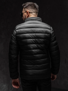 Herr Quiltad Lättviktsjacka Svart Bolf LY33A1