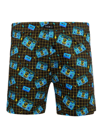 Herr Bomulls Boxershorts Blå Bolf 1BB162