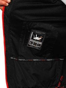 Herr Lättviktsjacka i softshell Svart-Orange Bolf WX088A