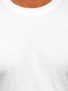 Herr Bomulls Basic T-shirt Vit Bolf 14291