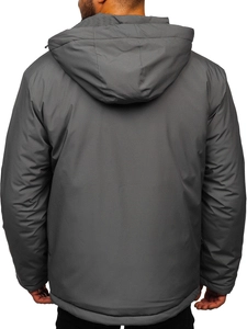 Herr Sportig Vinterjacka Grafitgrå Bolf HH011A