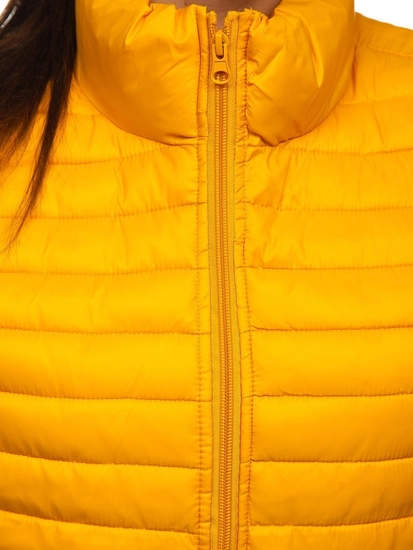 Dam Quiltad Väst Kamel 20314