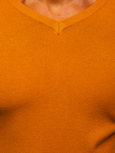 Herr V-ringad Tröja Camel Bolf YY03