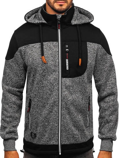 Herr Lättviktsjacka med huva Antracitgrå Bolf TC1268
