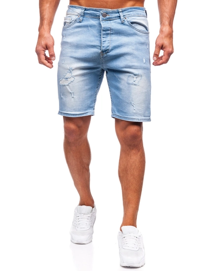 Herr Jeansshorts Blå Bolf 0468