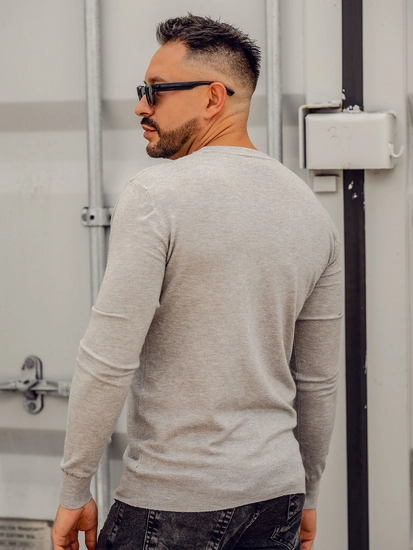 Herr Cardigan Grå Bolf YY06A