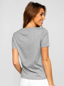 Dam Basic T-shirt Grå Bolf SD211-3P 3PACK