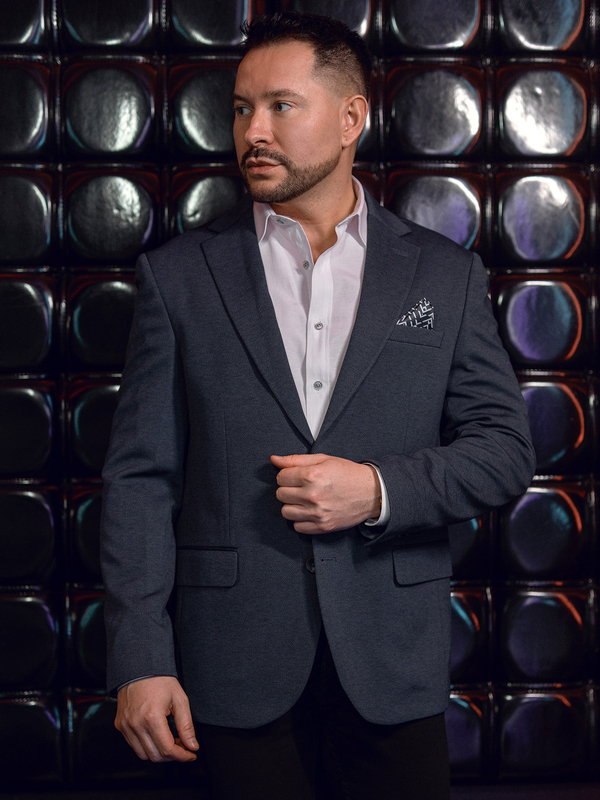 Herr Casual Kavaj Marinblå Bolf 24401-1