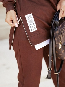 Dam 2-delad Träningsoverall Choklad Bolf VE05