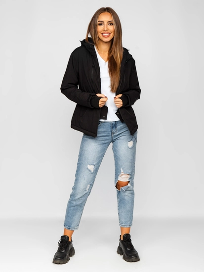 Dam Sportig Vinterjacka Svart Bolf HH012