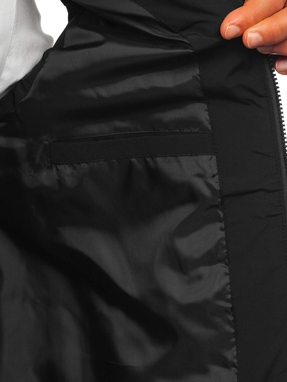 Herr Quiltad Väst Svart Bolf 31M5062