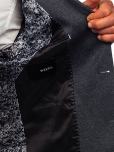 Herr Casual Kavaj Bläckfärgad Bolf 023