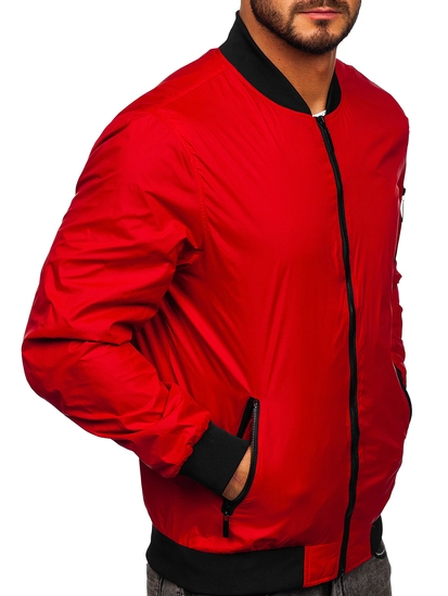 Herr Lättviktsjacka Bomber Röd Bolf 5M708