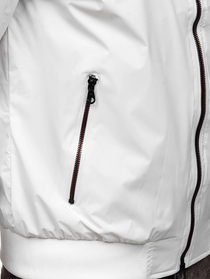 Herr Lättviktsjacka bombermodell Vit Bolf 7116