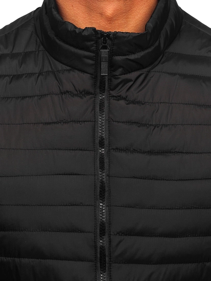 Herr Quiltad Väst Svart Bolf 31M5067