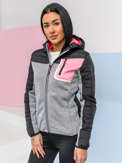 Dam Lättviktsjacka med huva Svart Bolf KSW4006