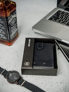 Herr Skinnplånbok Svart 3080