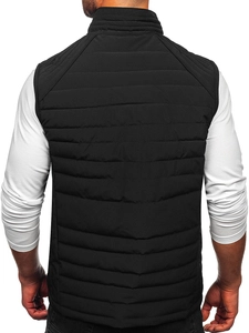 Herr Quiltad Väst Svart Bolf 31M5062