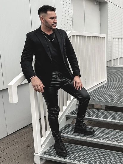 Herr Elegant Kavaj Svart Bolf 1652A