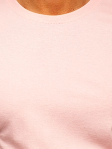 Herr Bomulls Basic T-shirt Ljusrosa Bolf 192397