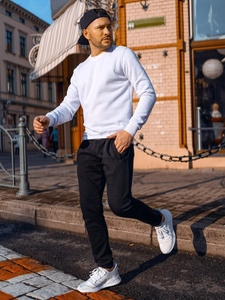 Herr Sweatshirt Vit Bolf 2001