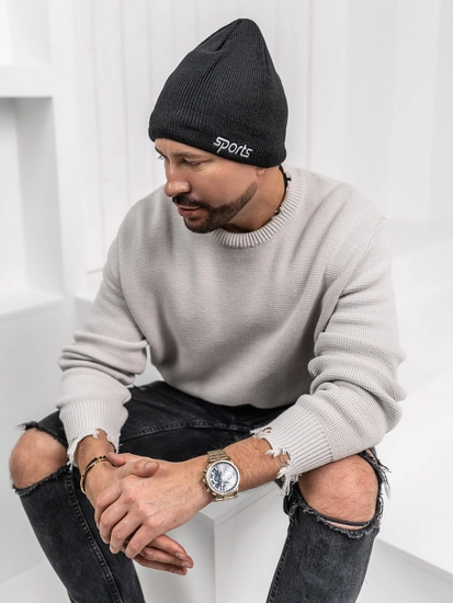 Herr Varm vintermössa Svart Bolf 387074