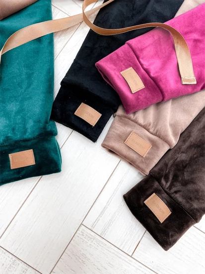 Dam 2-Delad Velour Träningsoverall Fuchsia Bolf 637