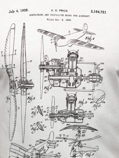 Herr Bomulls T-shirt med tryck Vit Bolf MPO3538