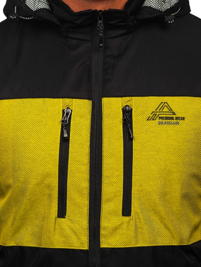 Herr Vindjacka Svart Bolf 22M310