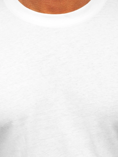 Herr Bomulls Basic T-shirt Vit Bolf 14291