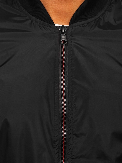 Herr Lättviktsjacka bombermodell Svart Bolf 7116