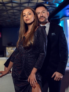 Herr Casual Kavaj Svart Bolf 24401-1