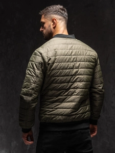 Herr Quiltad Lättvikts Bomberjacka Khaki Bolf MY-02A1