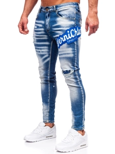 Herr Jeans Slim Fit Marinblå Bolf BC1068