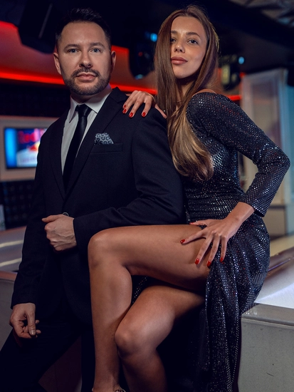 Herr Casual Kavaj Svart Bolf 24401-1