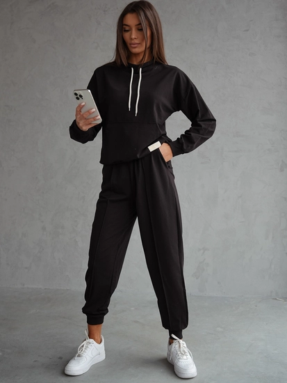 Dam 2-delad Träningsoverall Svart Bolf 82162