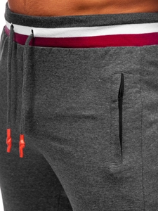 Herr Sweatpants Grafitgrå Bolf 7033