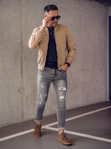 Herr Vändbar Lättvikt Bomberjacka Kamel Bolf 84M3005A