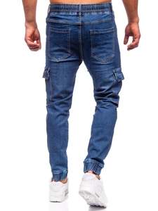 Herr Cargo jeans-joggers Marinblå Bolf 8118