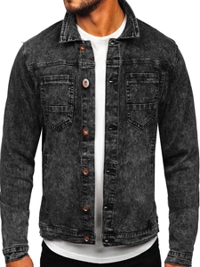 Herr Jeansjacka Svart Bolf RC61125W1
