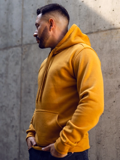 Herr Huvtröja med känguruficka Kamel Bolf 2009A