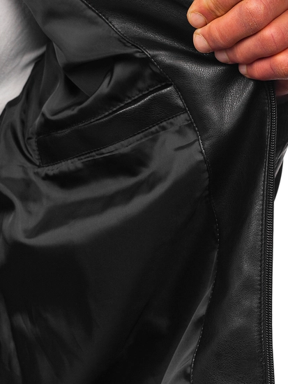 Herr Skinnjacka Bomber Svart Bolf 11Z8015