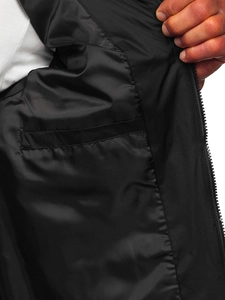 Herr Quiltad Väst Svart Bolf 31M5065